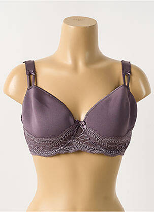 Soutien-gorge broderie haut soutien-gorge moulé violet SIMONE PERELE femme