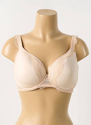 Soutien-gorge effet matière satinée haut soutien-gorge moulé rose SIMONE PERELE femme