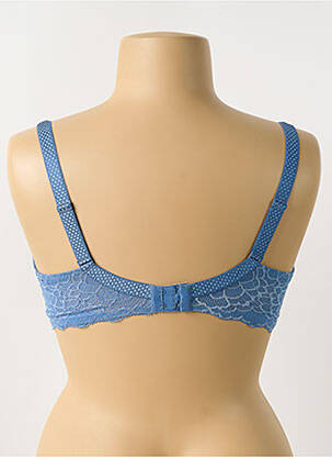 Soutien-gorge effet matière satinée haut soutien-gorge moulé bleu SIMONE PERELE femme