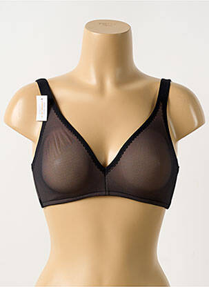 Soutien-gorge sans armature haut soutien-gorge emboitant noir GEMMA DE LOU femme