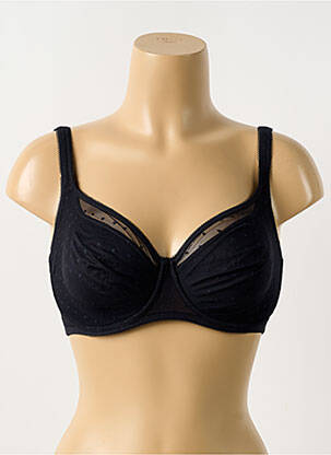 Soutien-gorge légère et transparente haut soutien-gorge emboitant noir GEMMA DE LOU femme