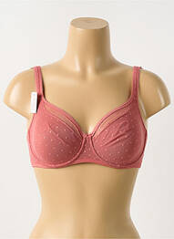 Soutien-gorge légère et transparente haut soutien-gorge emboitant rose GEMMA DE LOU femme