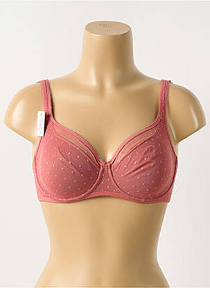 Soutien-gorge légère et transparente haut soutien-gorge emboitant rose GEMMA DE LOU femme