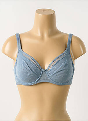 Soutien-gorge légère et transparente haut soutien-gorge emboitant bleu GEMMA DE LOU femme