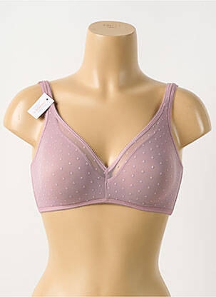 Soutien-gorge sans armature haut soutien-gorge emboitant violet GEMMA femme