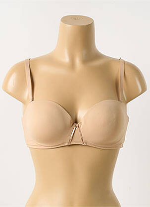 Soutien-gorge avec armature haut bandeau chair GEMMA femme