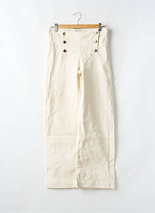 Jean coupe flare beige MAISON 123 pour femme