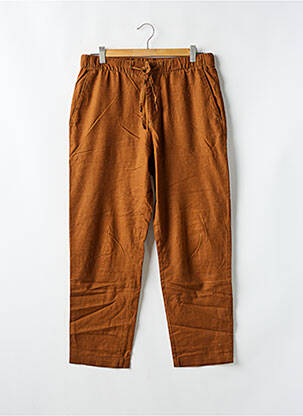 Pantalon droit tissage popeline taille normale marron H&M homme