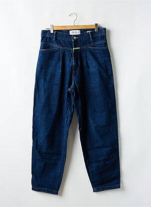 Jeans coupe droite stretch taille haute bleu CLOSED homme