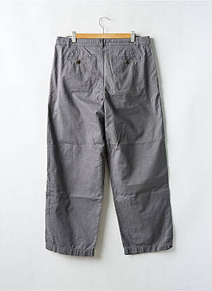 Pantalon chino tissage popeline taille haute gris WANF homme