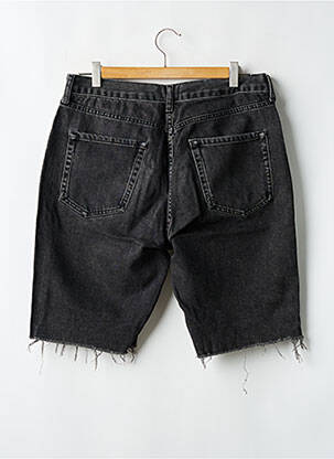 Bermuda tissage denim taille normale noir LOOM homme