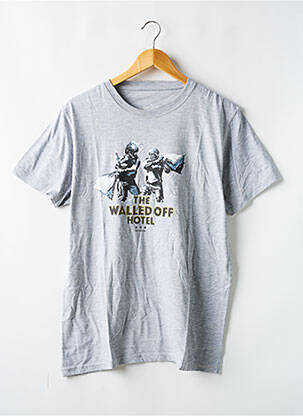 T-shirt stretch manches courtes gris THE WALLED OFF HOTEL homme