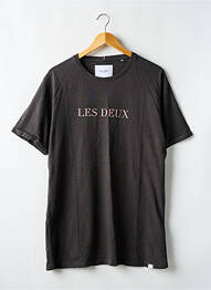 T-shirt stretch manches courtes gris LES DEUX COPENHAGUE homme