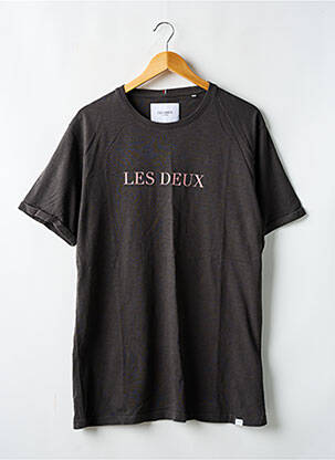 T-shirt stretch manches courtes gris LES DEUX COPENHAGUE homme