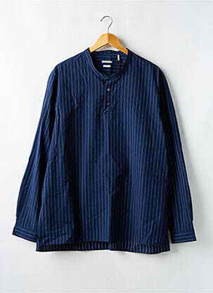 Chemise manches longues imprimé fantaisie bleu IKKS homme