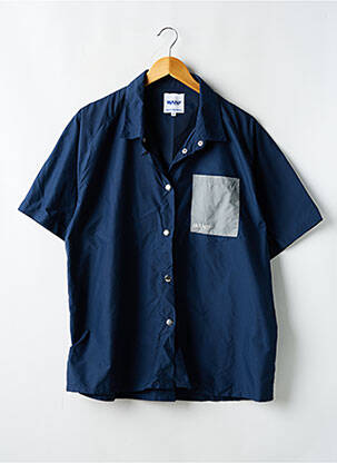 Chemise manches courtes poches bleu WANF homme