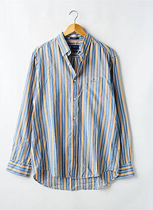 Chemise manches longues coupe cintrée bleu GANT homme