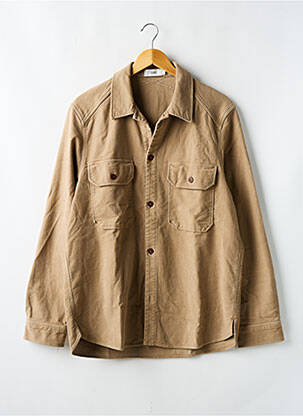 Chemise manches longues coupe droite marron CLOSED homme