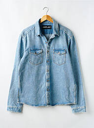 Veste casual fermeture boutonnée sur le devant bleu REPLAY homme