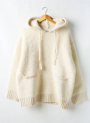 Pull stretch manches longues beige MAISON 123 homme