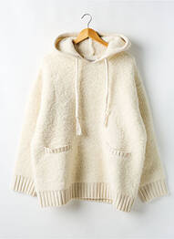 Pull stretch manches longues beige MAISON 123 homme