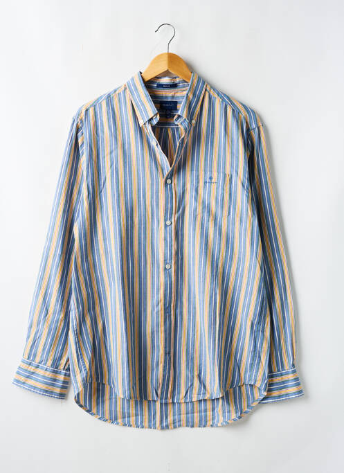 Chemise manches longues bleu GANT pour homme