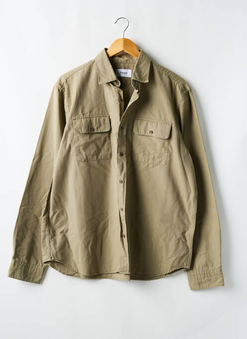 Chemise manches longues vert FIGARET pour homme