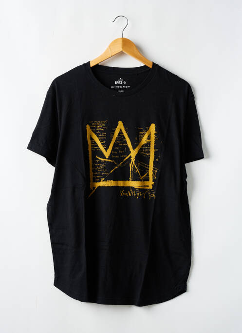 T-shirt noir JEAN MICHEL BASQUIAT pour homme