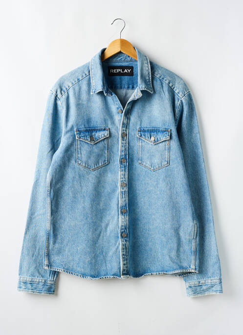 Veste casual bleu REPLAY pour homme