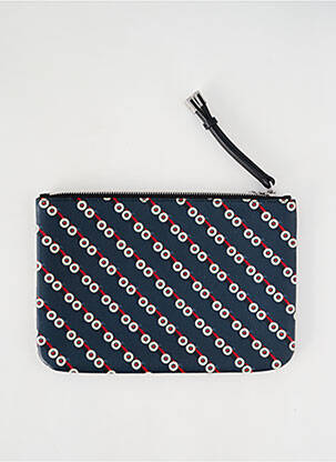 Pochette effet matière satinée bleu HUGO BOSS femme