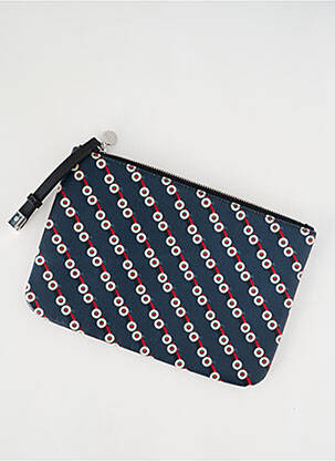 Pochette effet matière satinée bleu HUGO BOSS femme