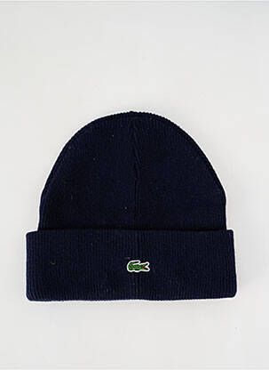 Bonnet bleu LACOSTE pour unisexe