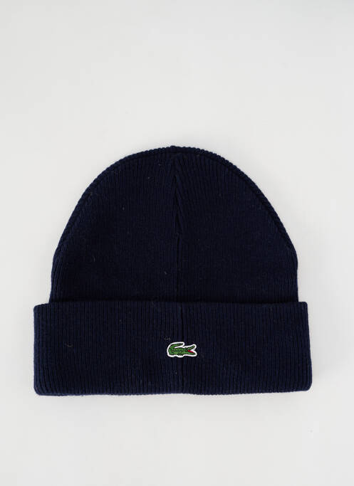 Bonnet bleu LACOSTE pour unisexe