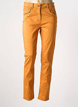 Jeans coupe slim stretch taille normale orange DIANE LAURY femme