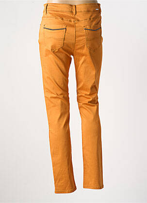 Jeans coupe slim stretch taille normale orange DIANE LAURY femme