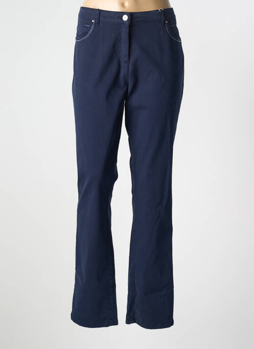 Pantalon droit bleu DIANE LAURY pour femme