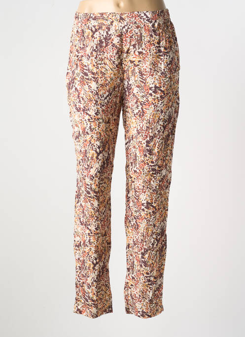 Pantalon droit marron JULIE GUERLANDE pour femme