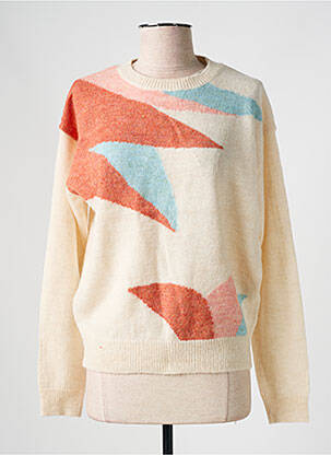 Pull stretch manches longues orange LA FIANCEE DU MEKONG femme