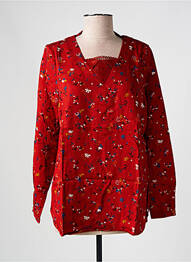 Blouse imprimé fleurs manches longues orange LA FIANCEE DU MEKONG femme