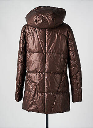Doudoune poches a capuche marron DIANE LAURY femme
