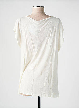Top coupe fluide manches courtes blanc DIANE LAURY femme
