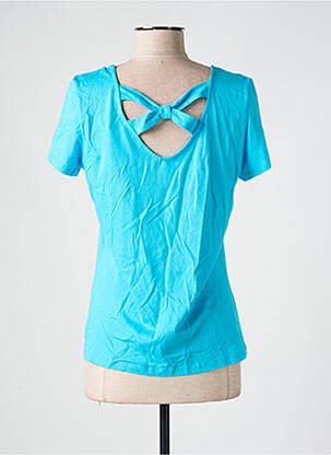 T-shirt coupe cintrée manches courtes bleu JULIE GUERLANDE femme