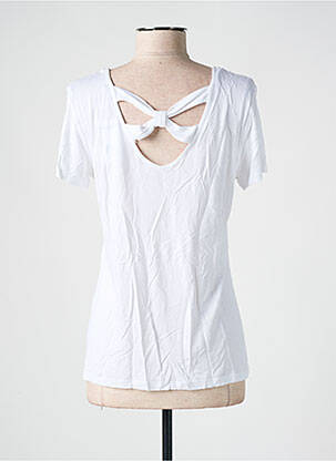 T-shirt coupe cintrée manches courtes blanc JULIE GUERLANDE femme