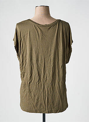 T-shirt sérigraphie manches courtes vert JULIE GUERLANDE femme