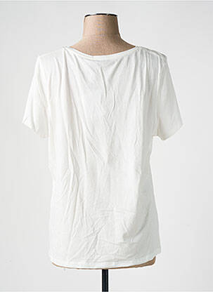 T-shirt coupe droite manches courtes blanc JULIE GUERLANDE femme