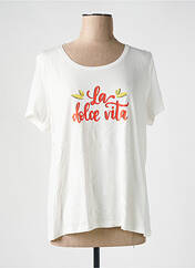T-shirt blanc JULIE GUERLANDE pour femme seconde vue