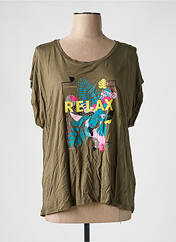 T-shirt vert JULIE GUERLANDE pour femme seconde vue