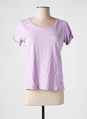 T-shirt violet C'EST BEAU LA VIE pour femme seconde vue