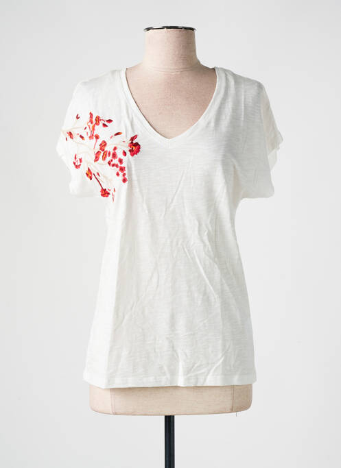 T-shirt blanc JULIE GUERLANDE pour femme