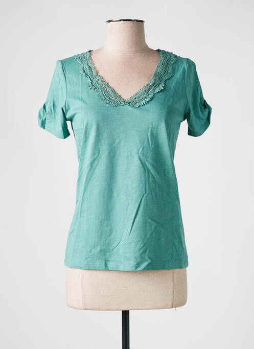 T-shirt vert JULIE GUERLANDE pour femme
